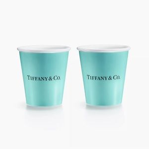 TIFFANY & CO Coffee Cups (set of 2) AUTHENTHIC